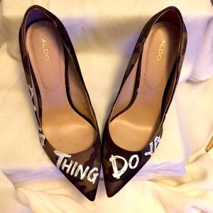 Aldo Dominya camo “Do Ya Thing” pumps size 10